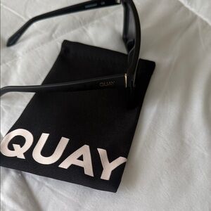 Quay Australia Black Shield Sunglasses